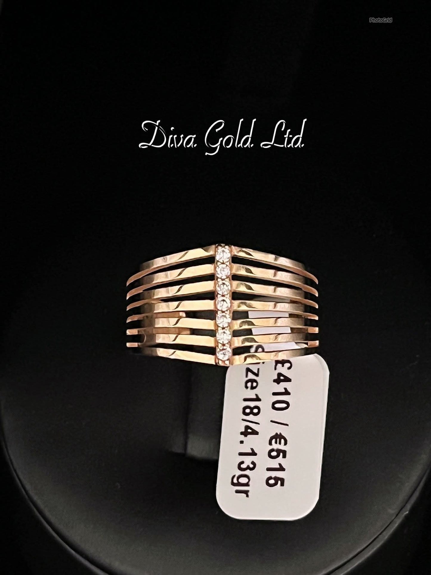 Gold ring. Size 18