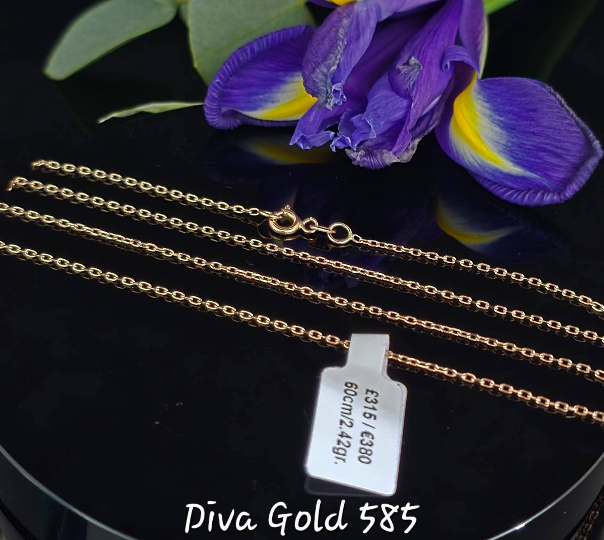 585 Gold chain 60cm. 2.42gr