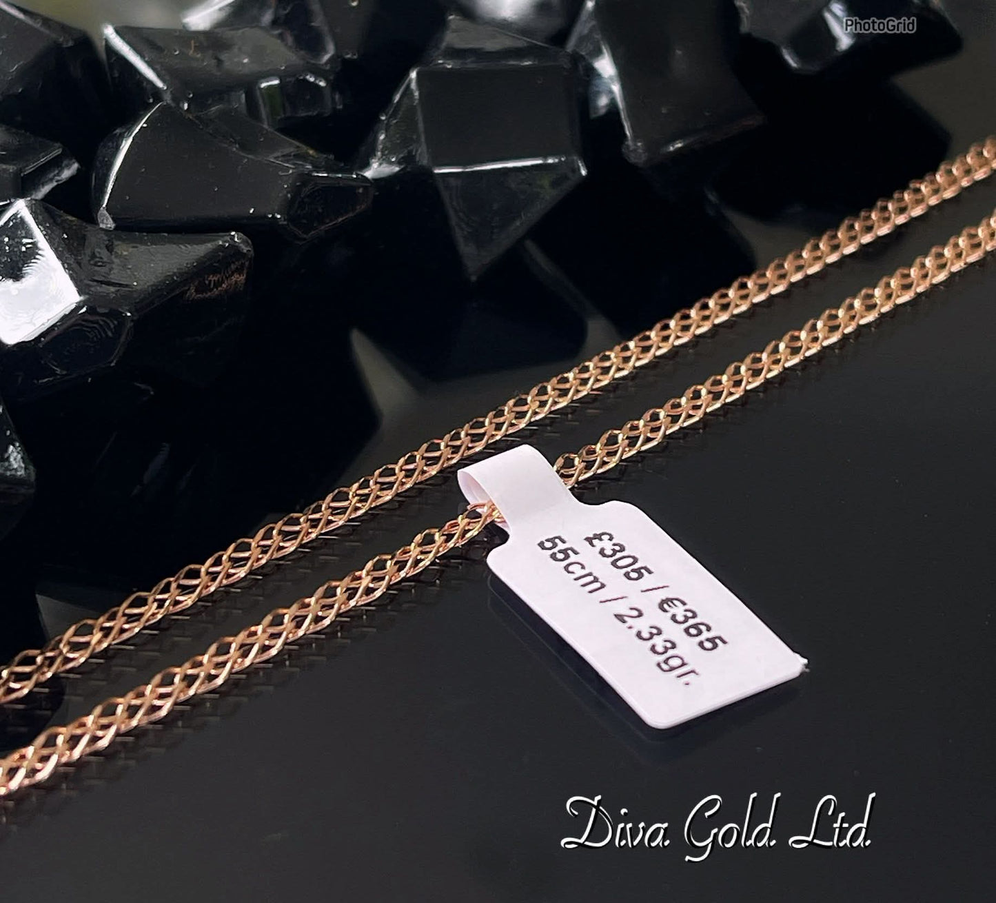 585 Gold chain 55cm. 2.33gr