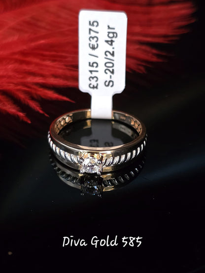 585 Gold ring. Size 20