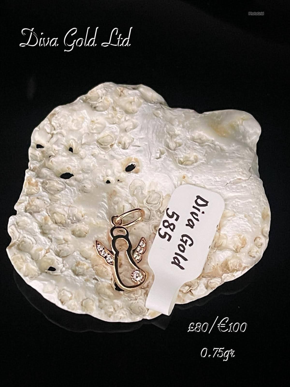 Gold 585 Angel Pendant