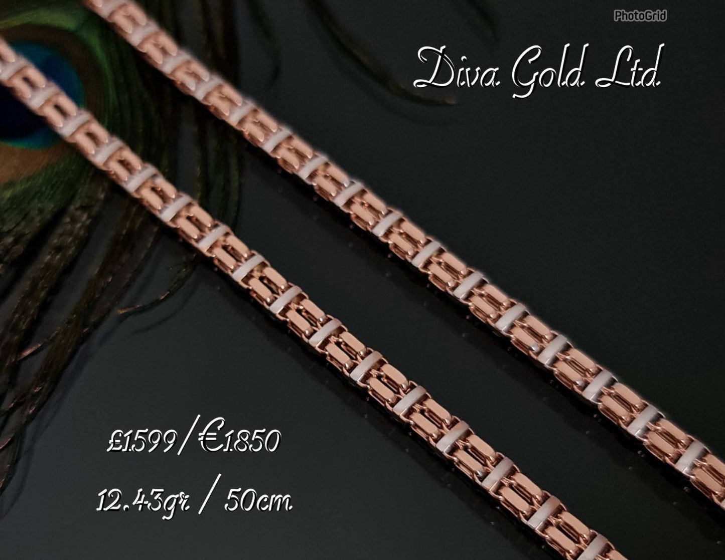 585 Gold chain 50cm. 12.43gr