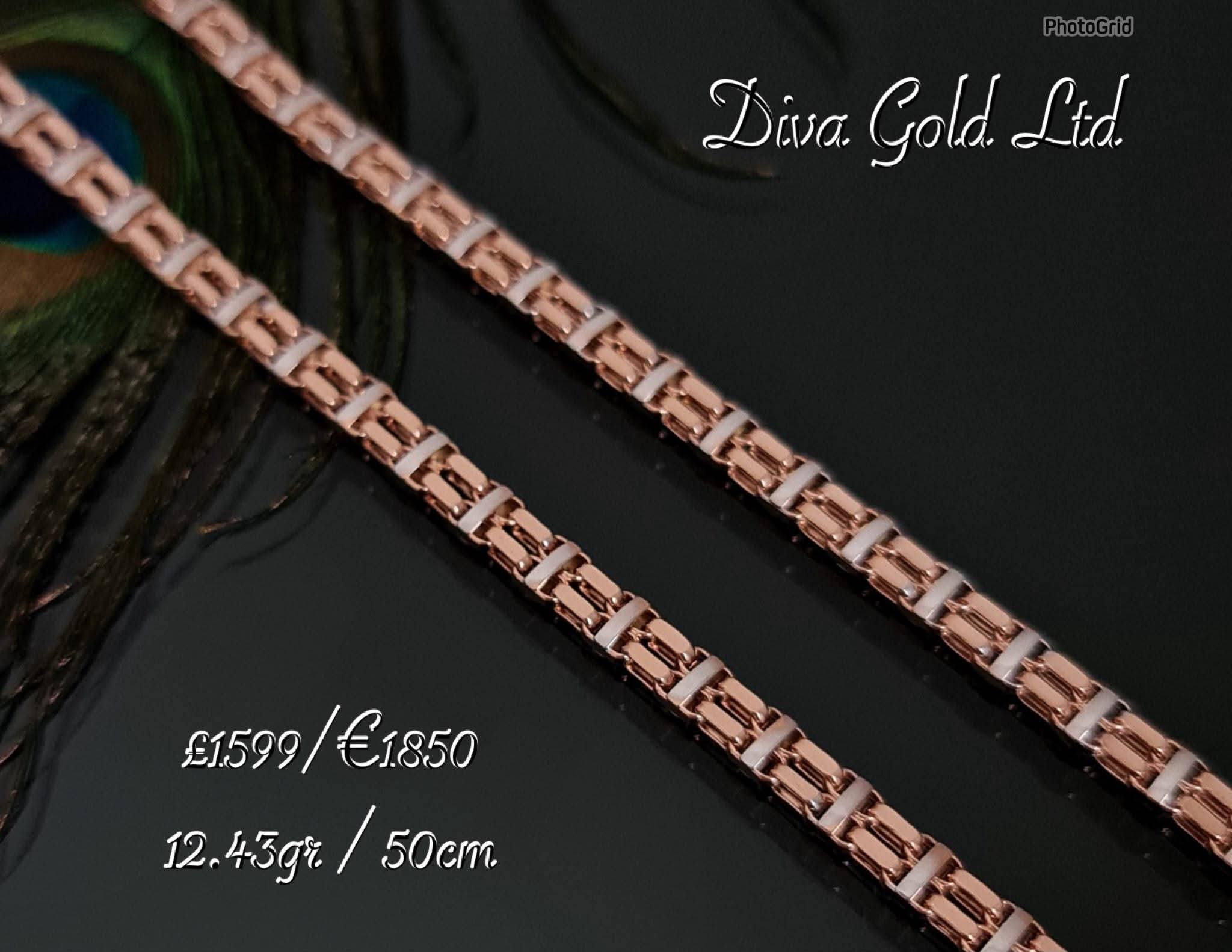 585 Gold chain 50cm. 12.43gr