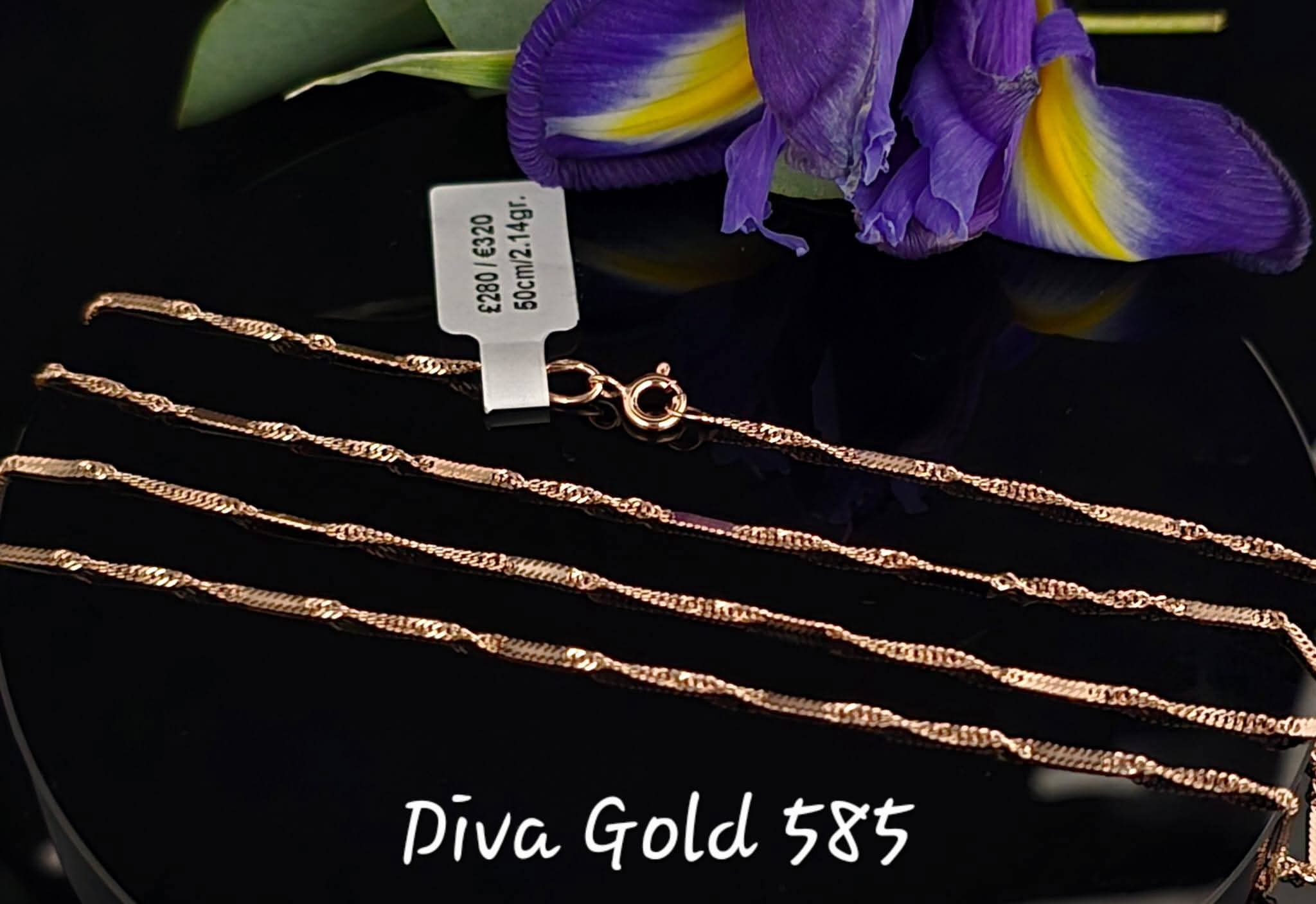 50cm Gold chain 585, 2.14gr