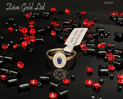 Gold women Ring.Size 18.5
