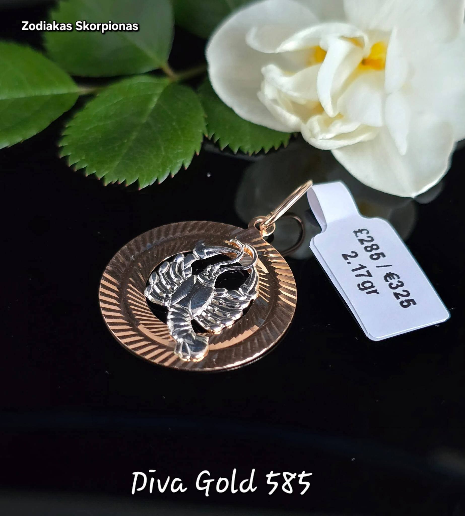 Golden zodiac scorpio. 2.17gr