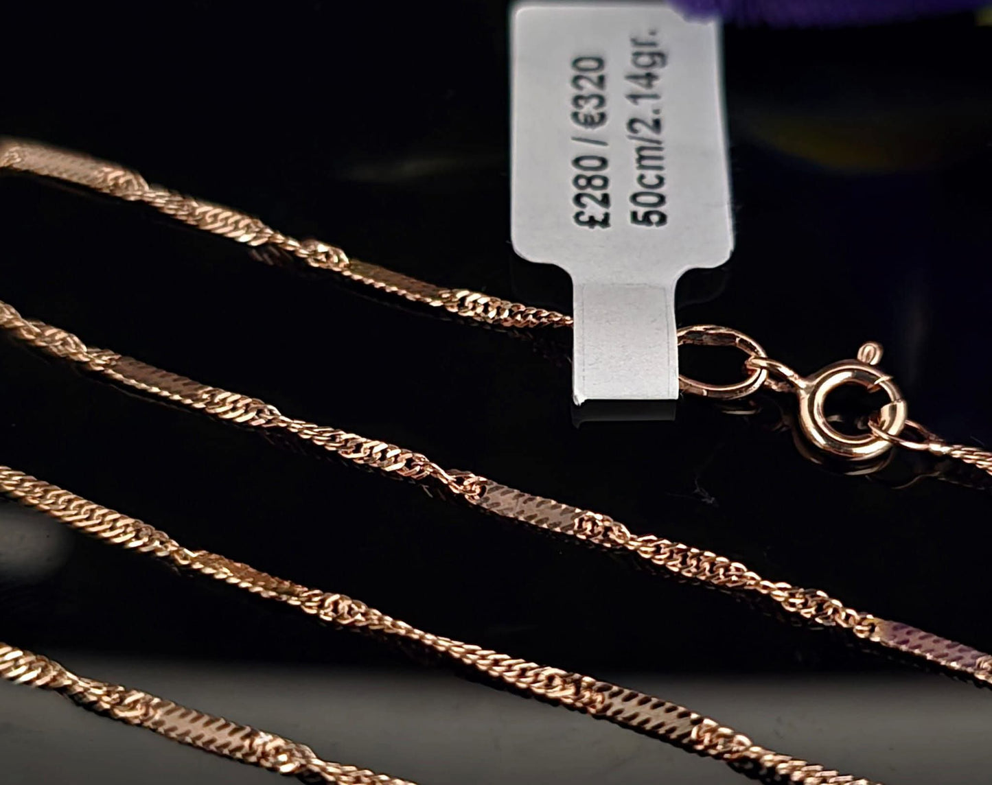 50cm Gold chain 585, 2.14gr