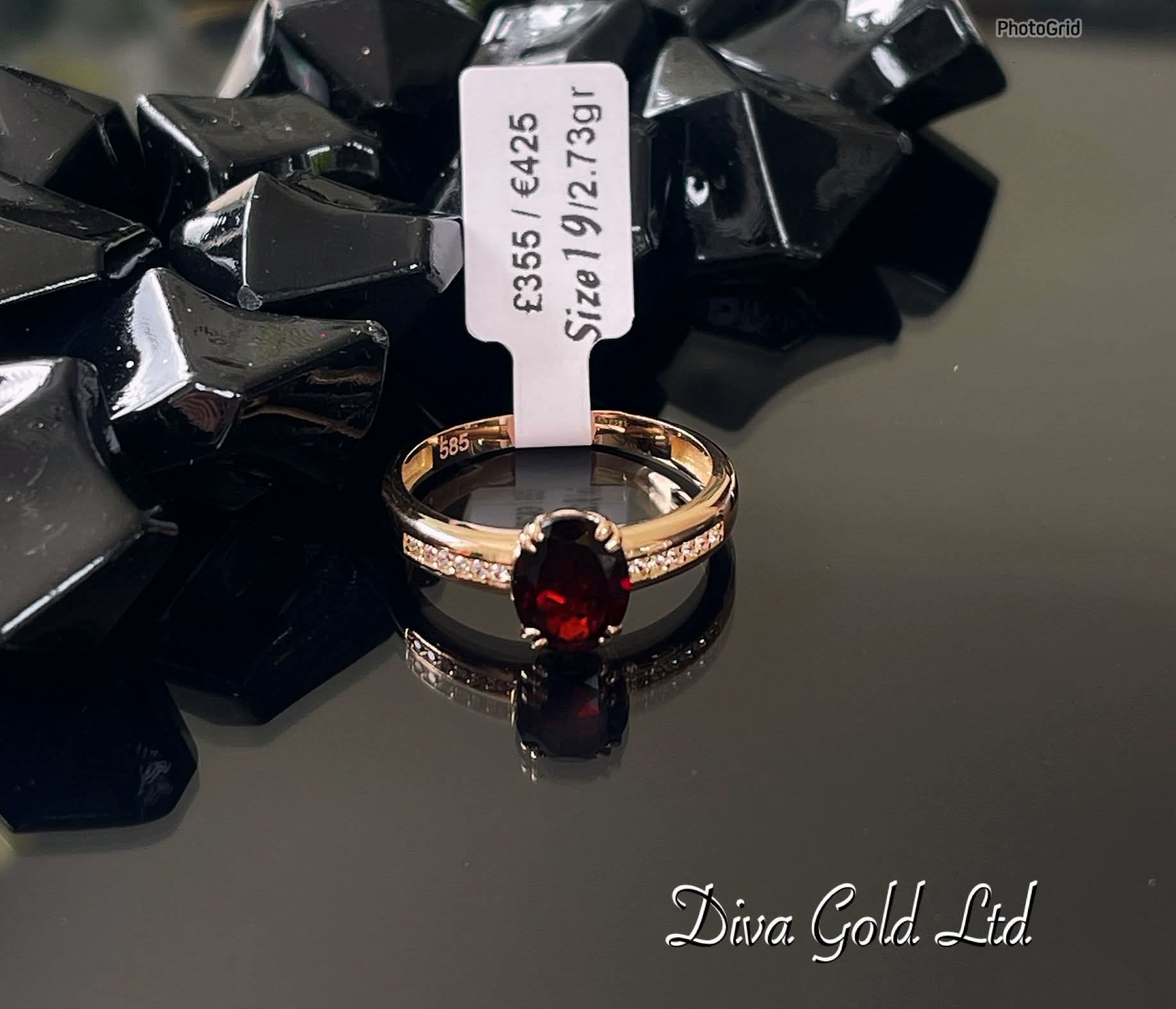 585 Gold women ring. Size 19