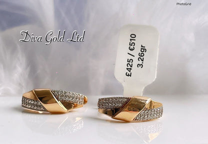 585 Gold earrings. 3.26gr