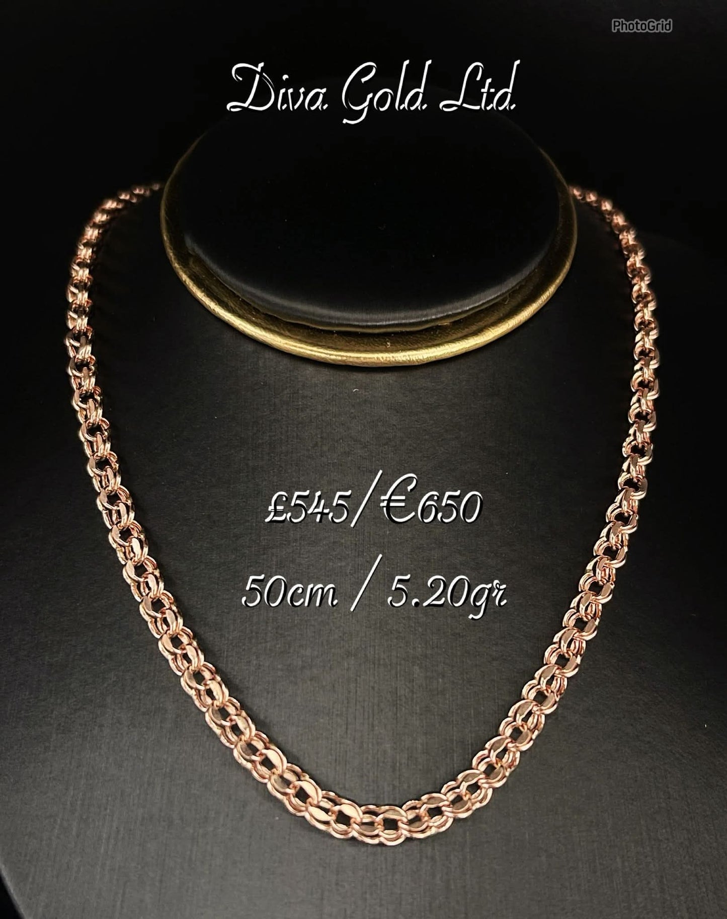 Gold 585 Bismark chain 50cm
