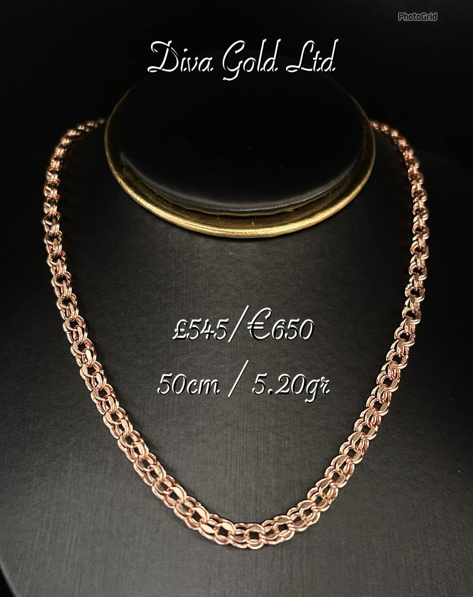 Gold 585 Bismark chain 50cm