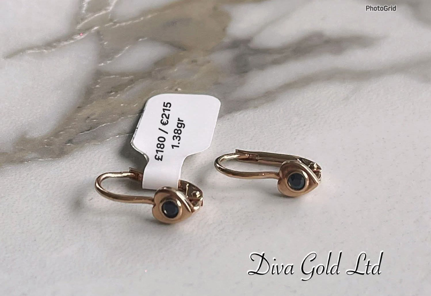 children's gold earrings. 1.38gr