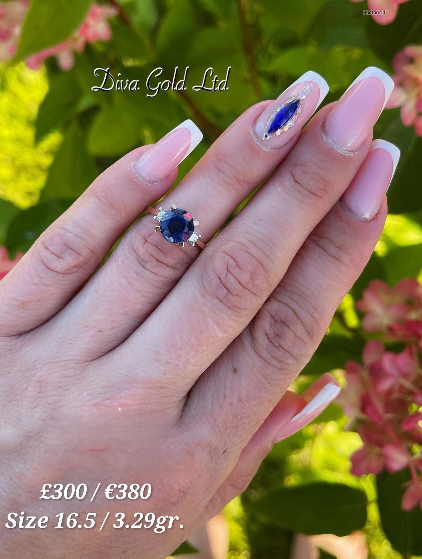 Gold ring. Size 16.5