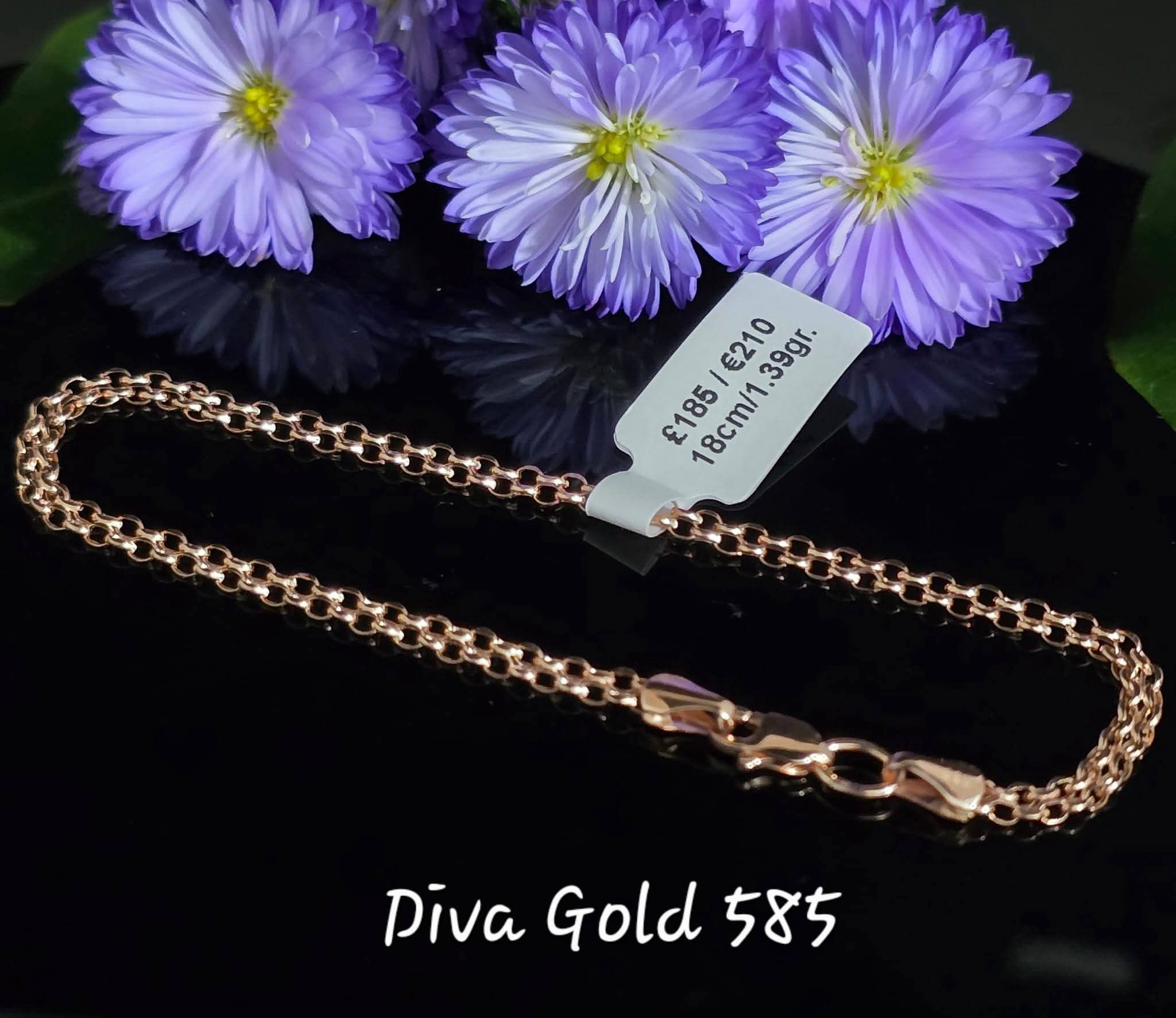 18cm Gold bracelet 585