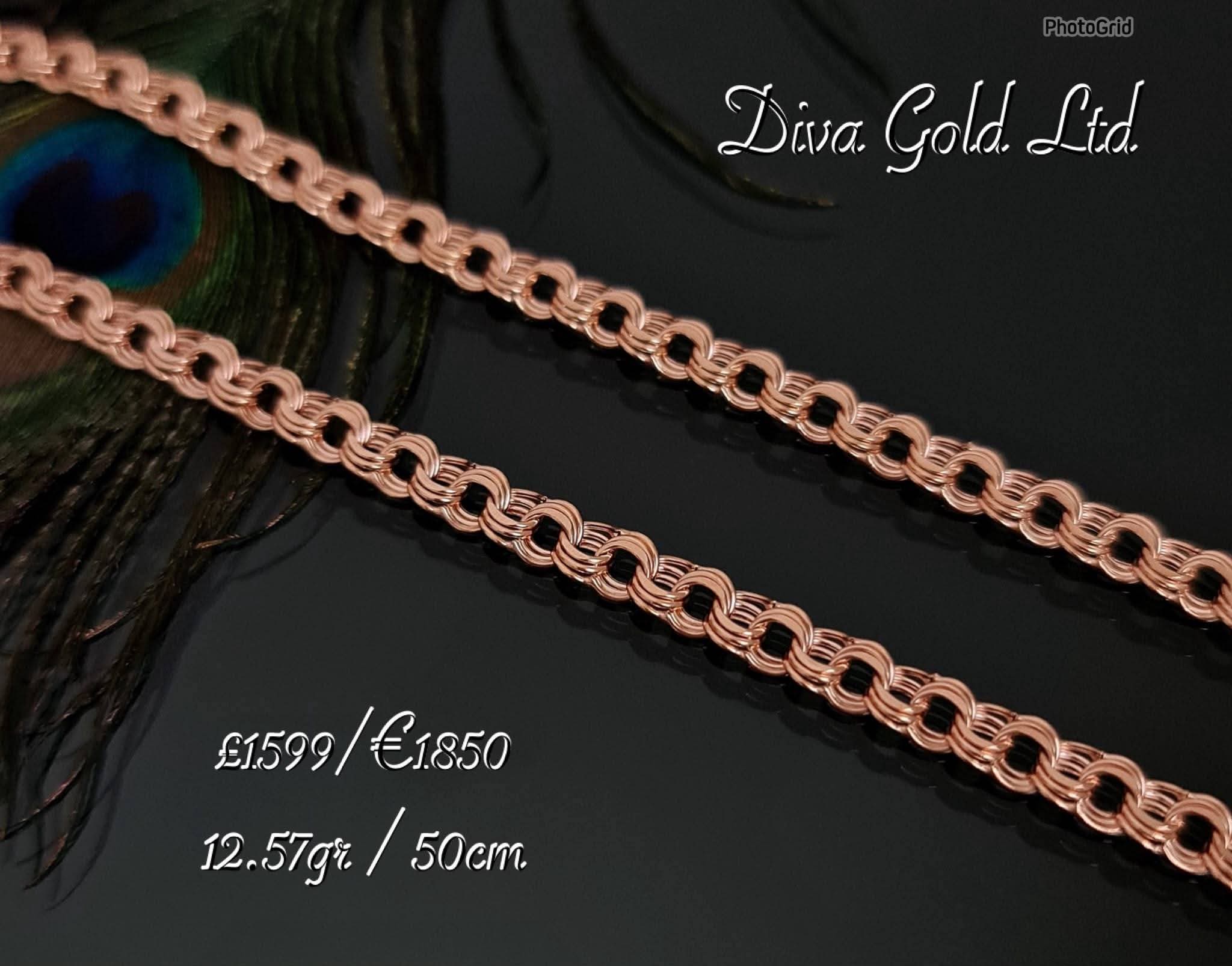 585 Gold chain 50cm. 12.57gr