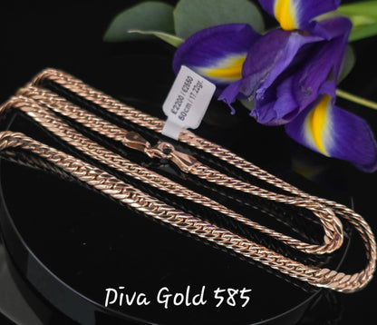 585 Gold chain 50cm. 17.22gr
