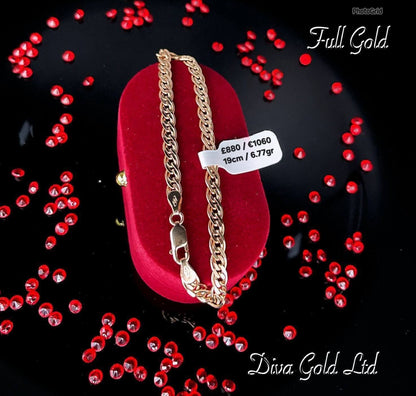 19cm Gold bracelet 585