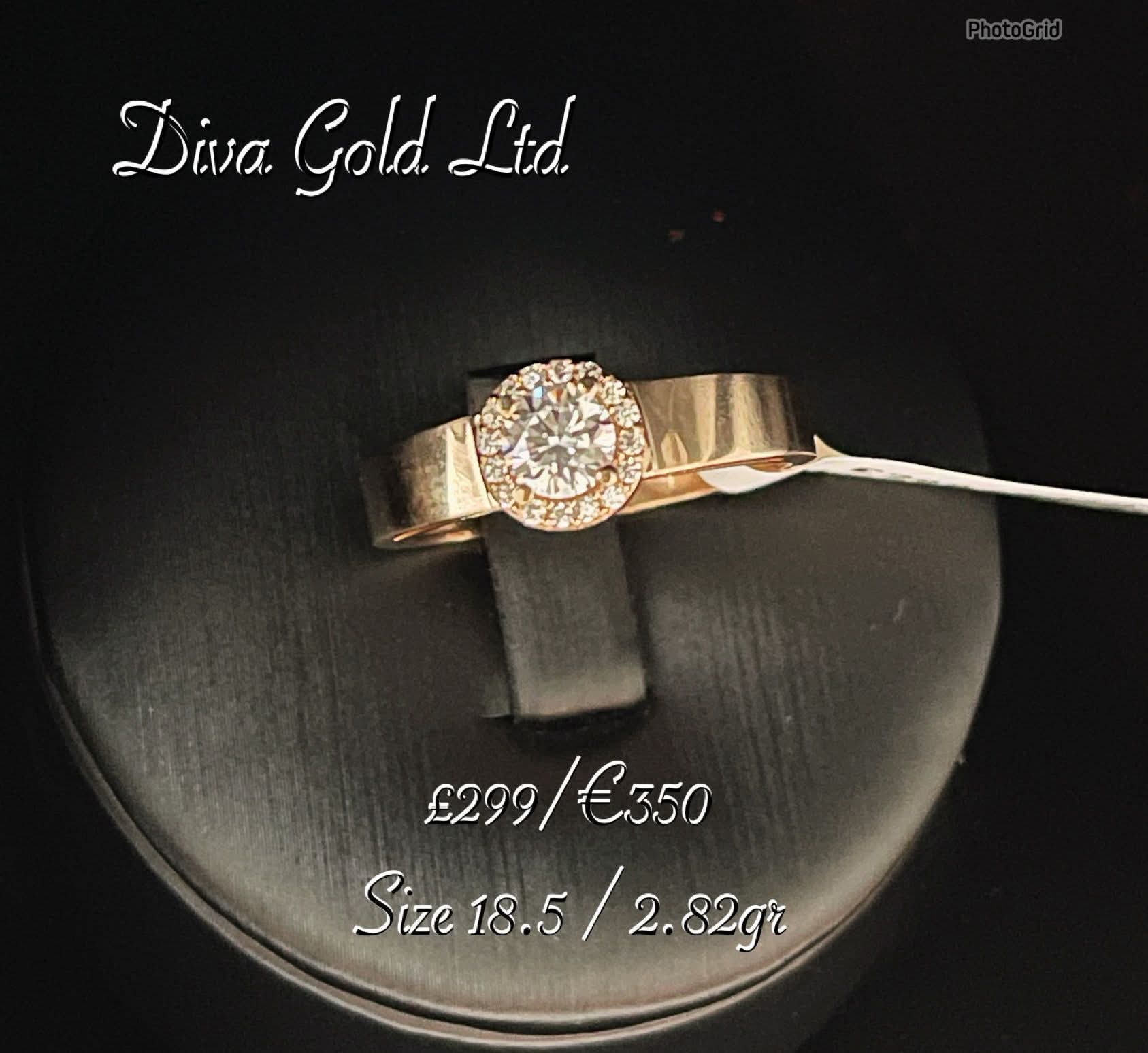 Gold 585 ring. Size 18.5