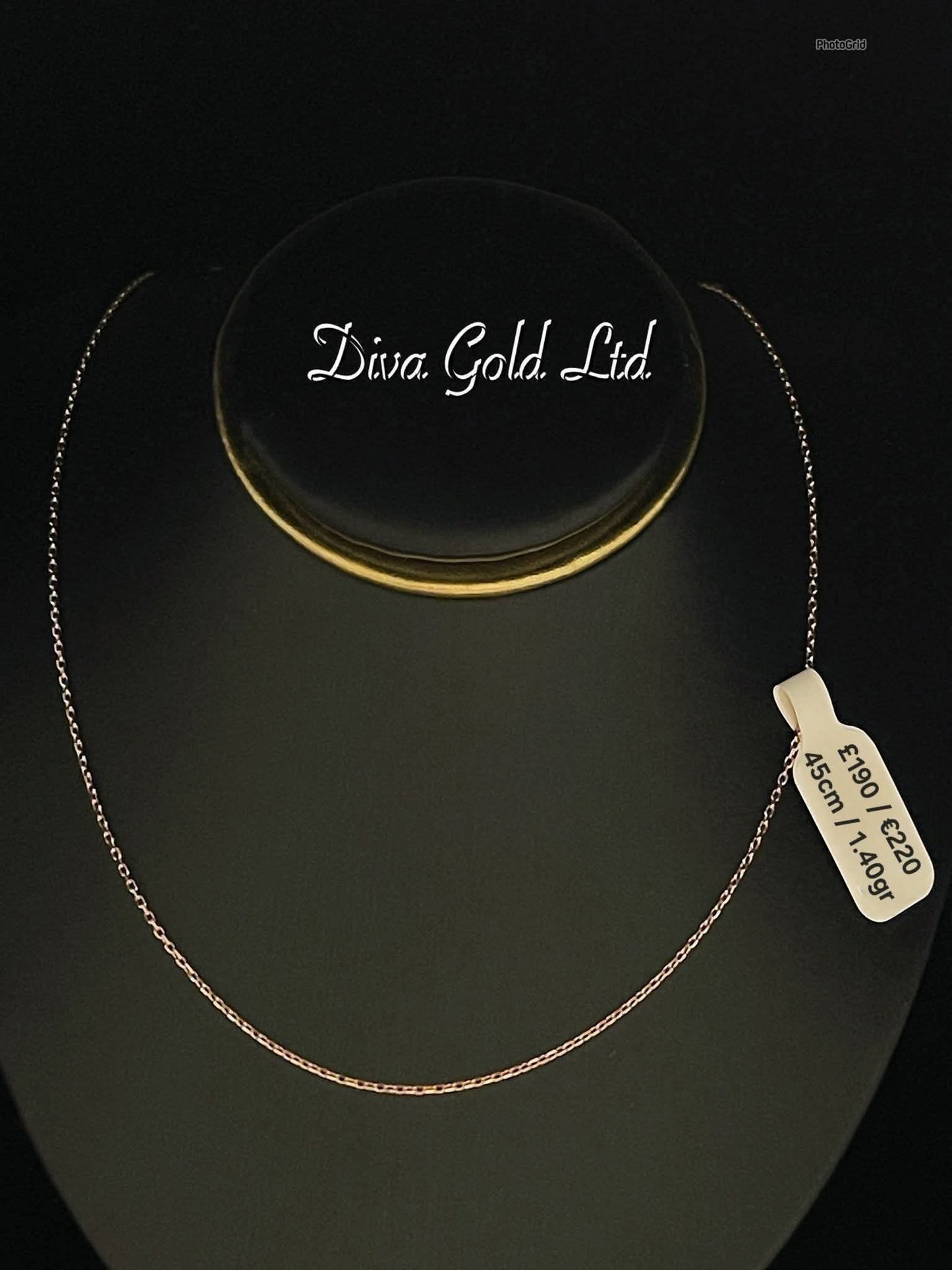 585 Gold chain 45cm. 1.40gr