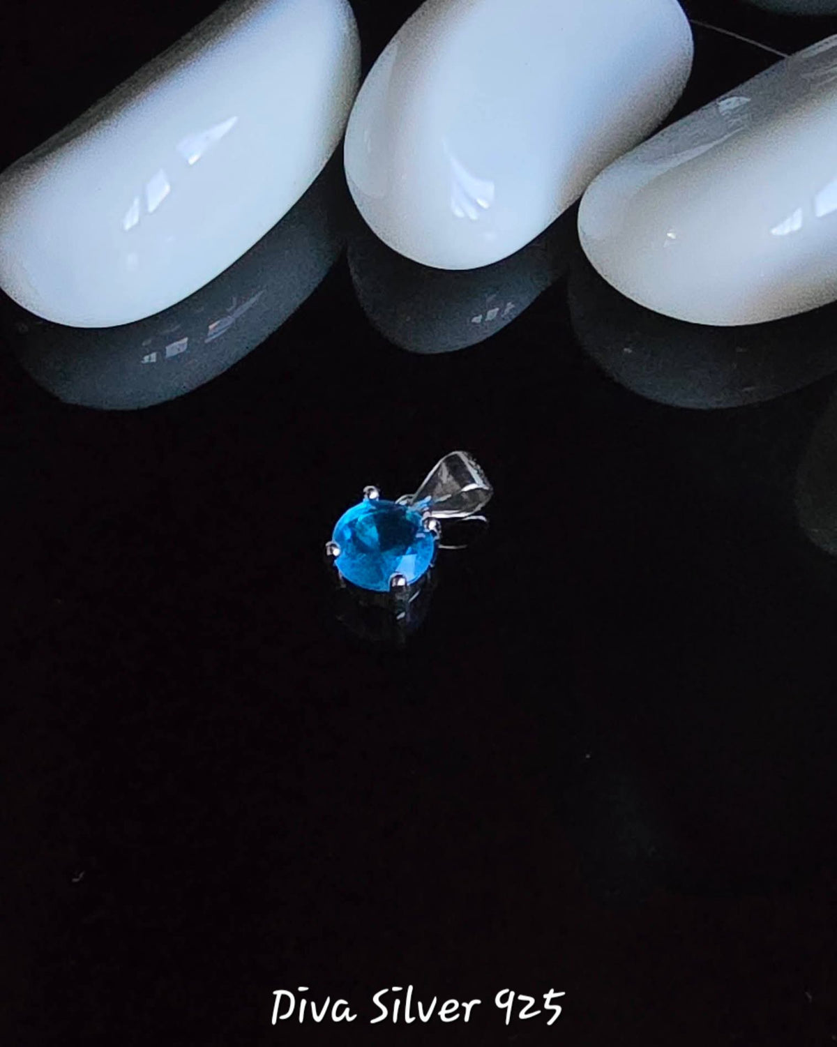 925 Sterling Blue Pendant