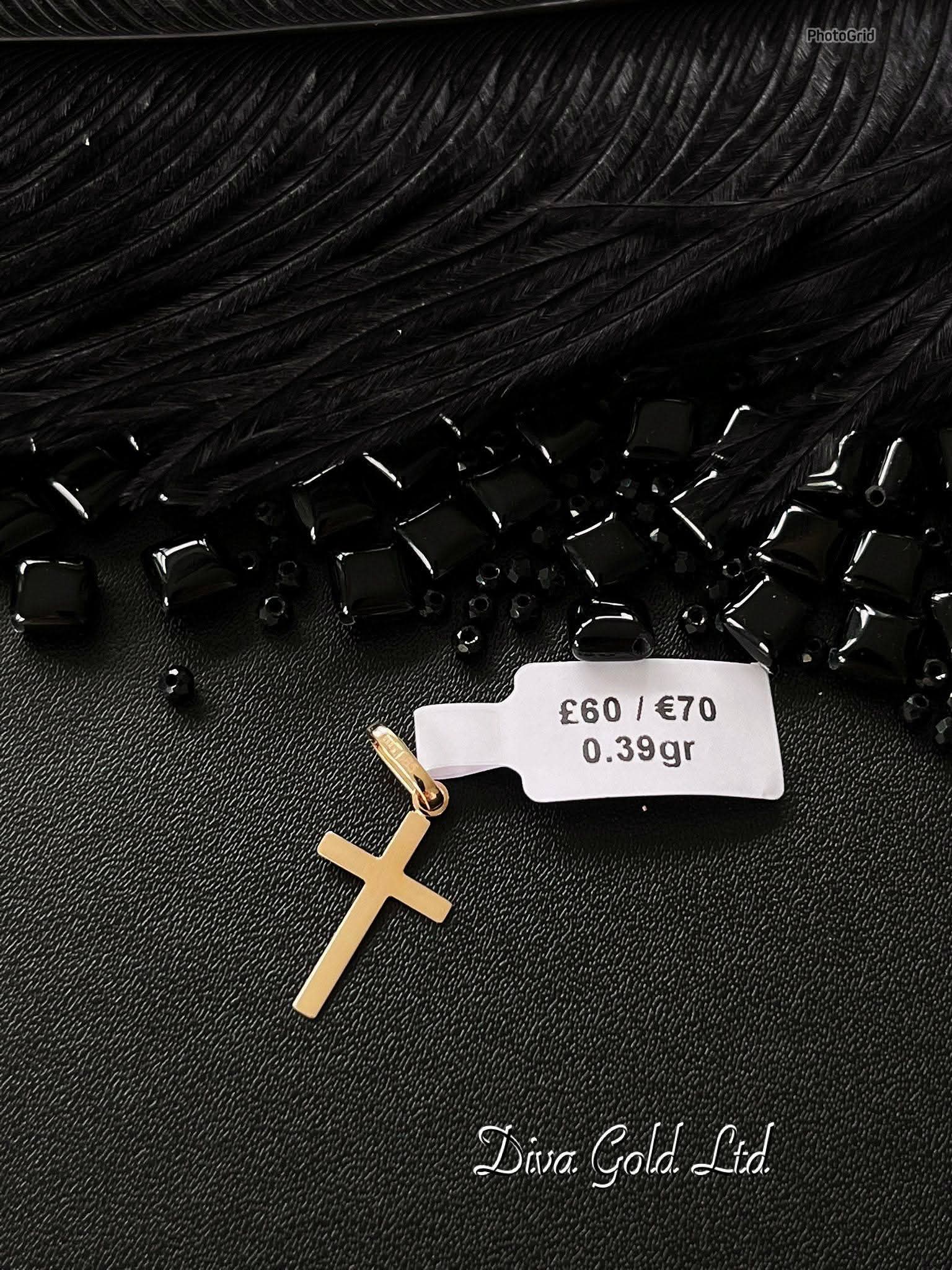 585 Gold cross Pendat.