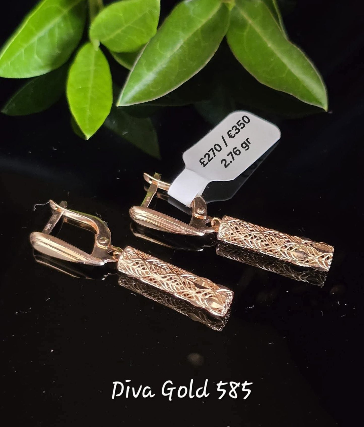 Gold 585 earrings