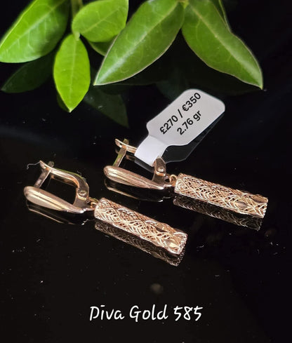 Gold 585 earrings
