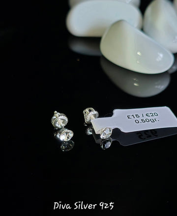 Sterling Silver Simple Stud Earrings for Kids