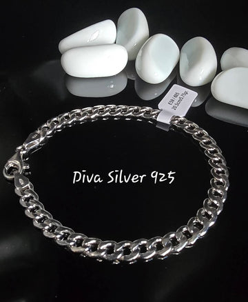 925 Sterling Silver Solid Men's Bracelet