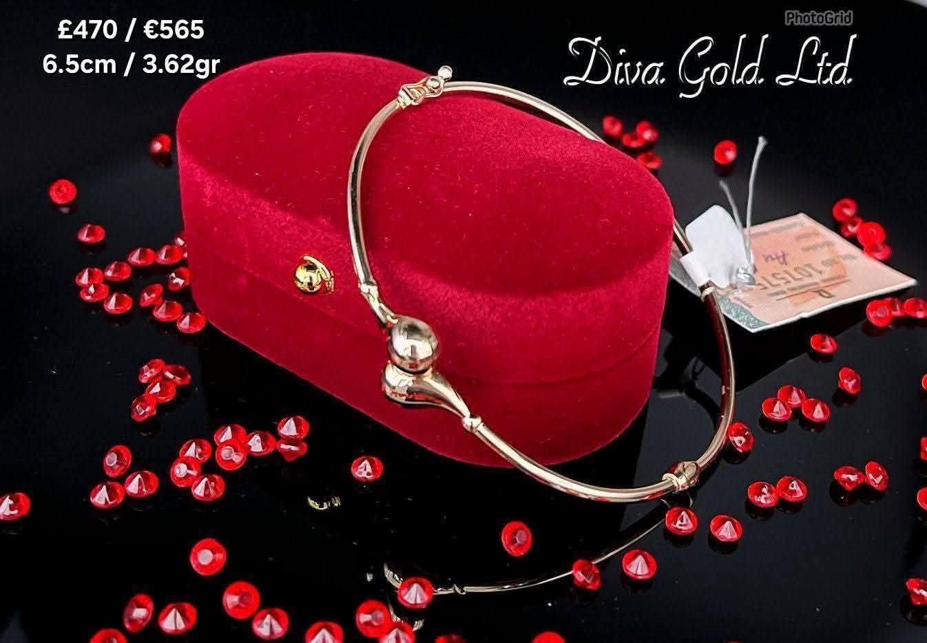 6.5cm Gold bracelet 585
