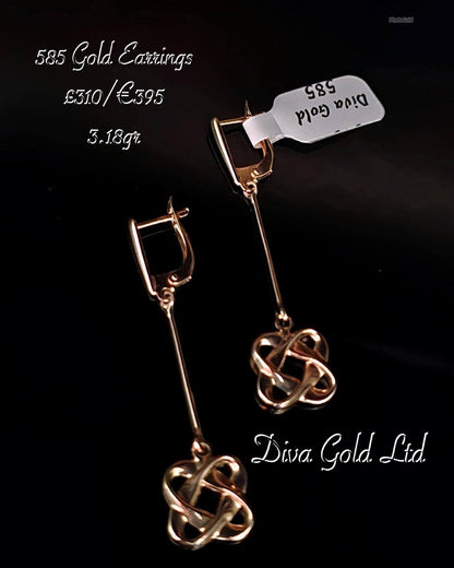Gold 585 earrings