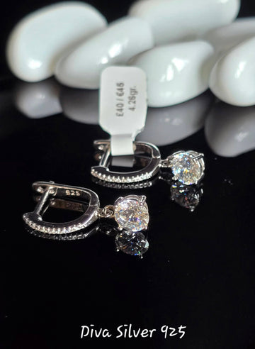 Sterling Silver Stunning  Women Earrings