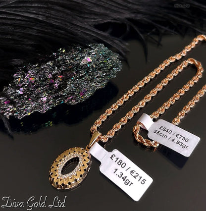 585 Gold pendant. 1.34gr
