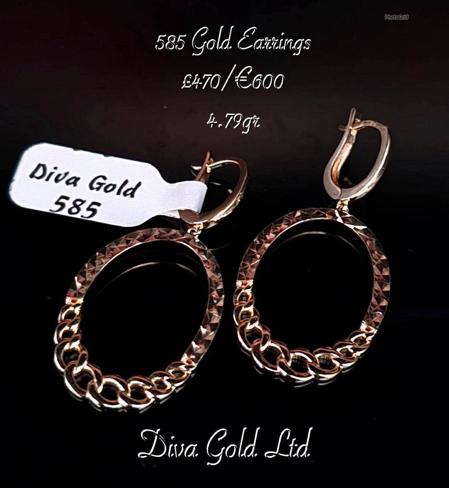 Gold 585 earrings
