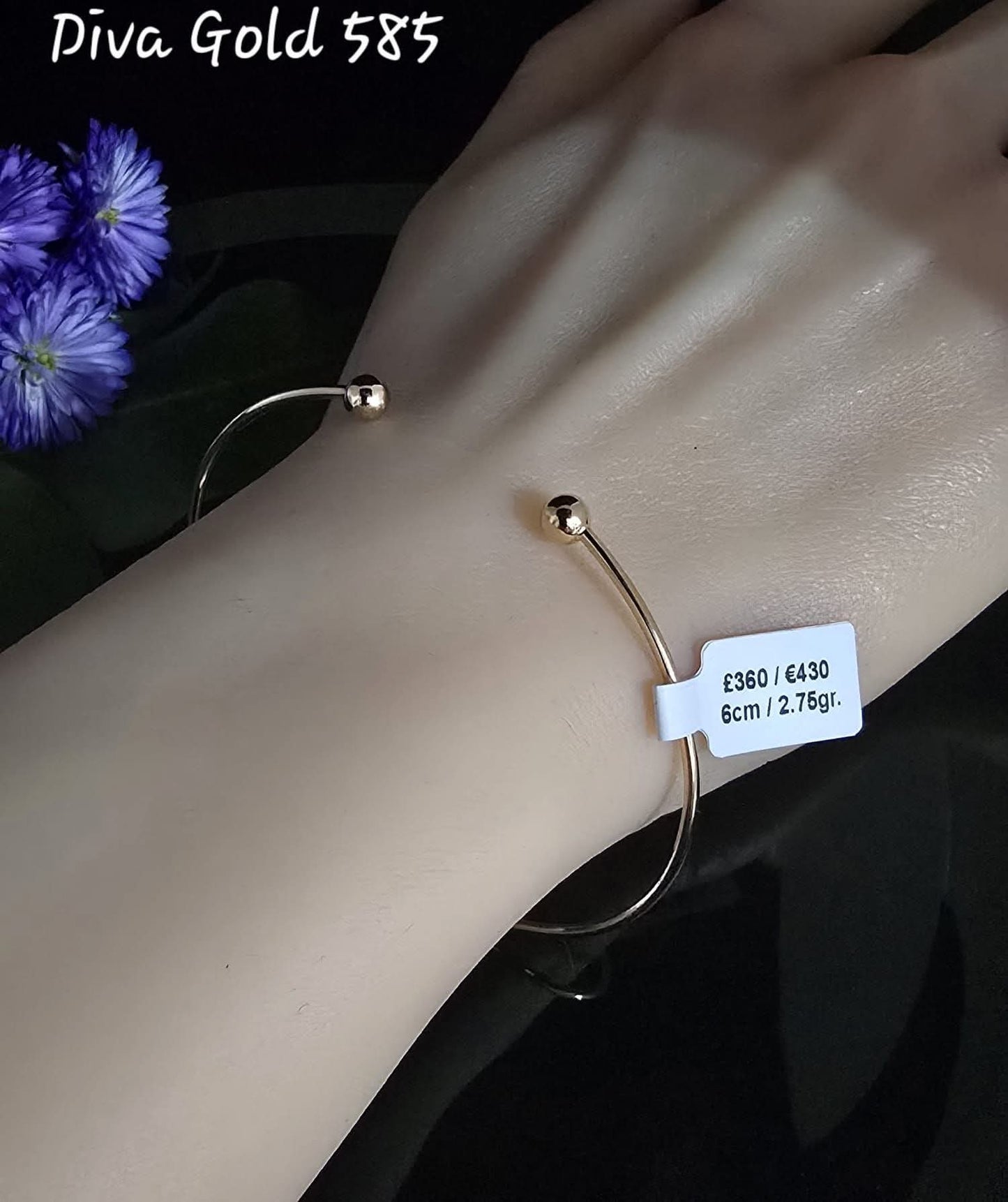 6cm Gold bracelet 585