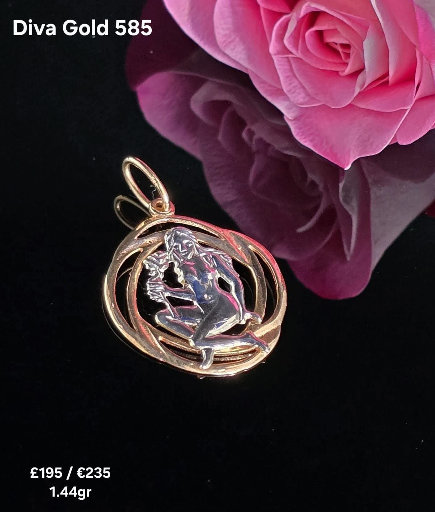 Golden zodiac virgo. 1.44gr