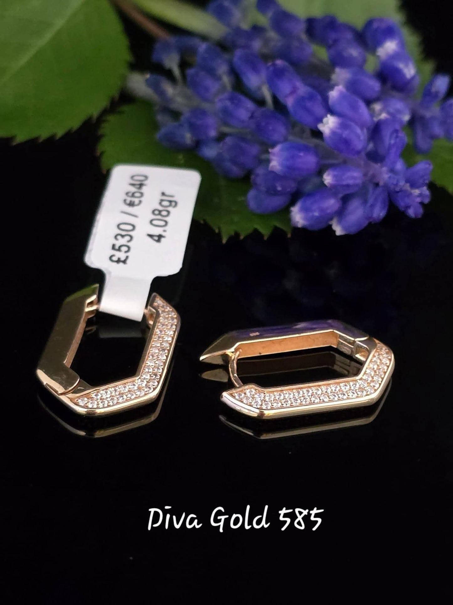 585 Gold earrings. 4.08gr