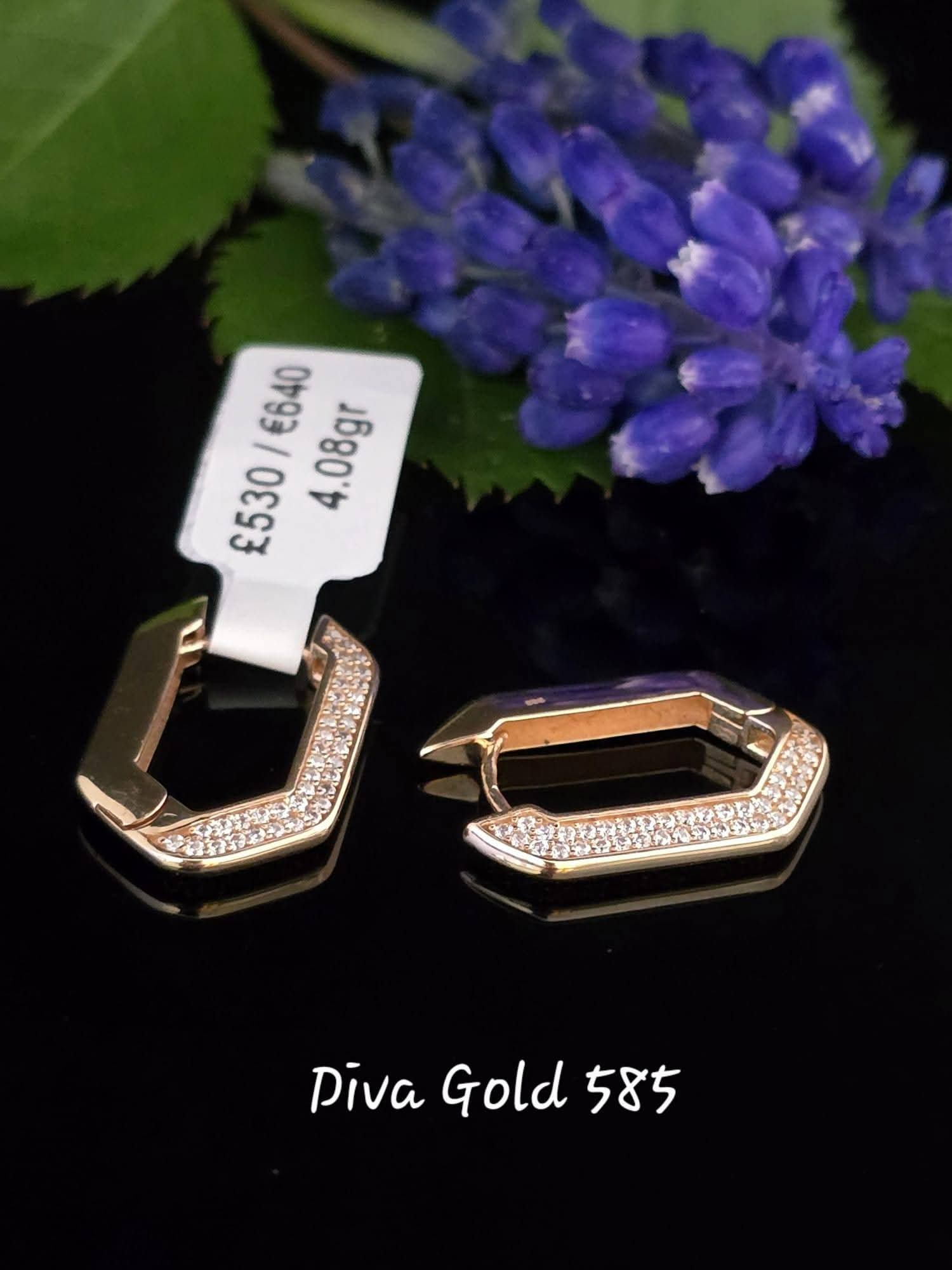585 Gold earrings. 4.08gr