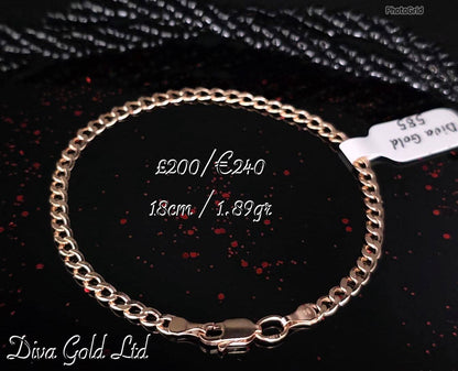 Gold bracelet. 18cm