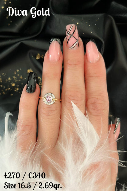 Gold ring. Size 16.5