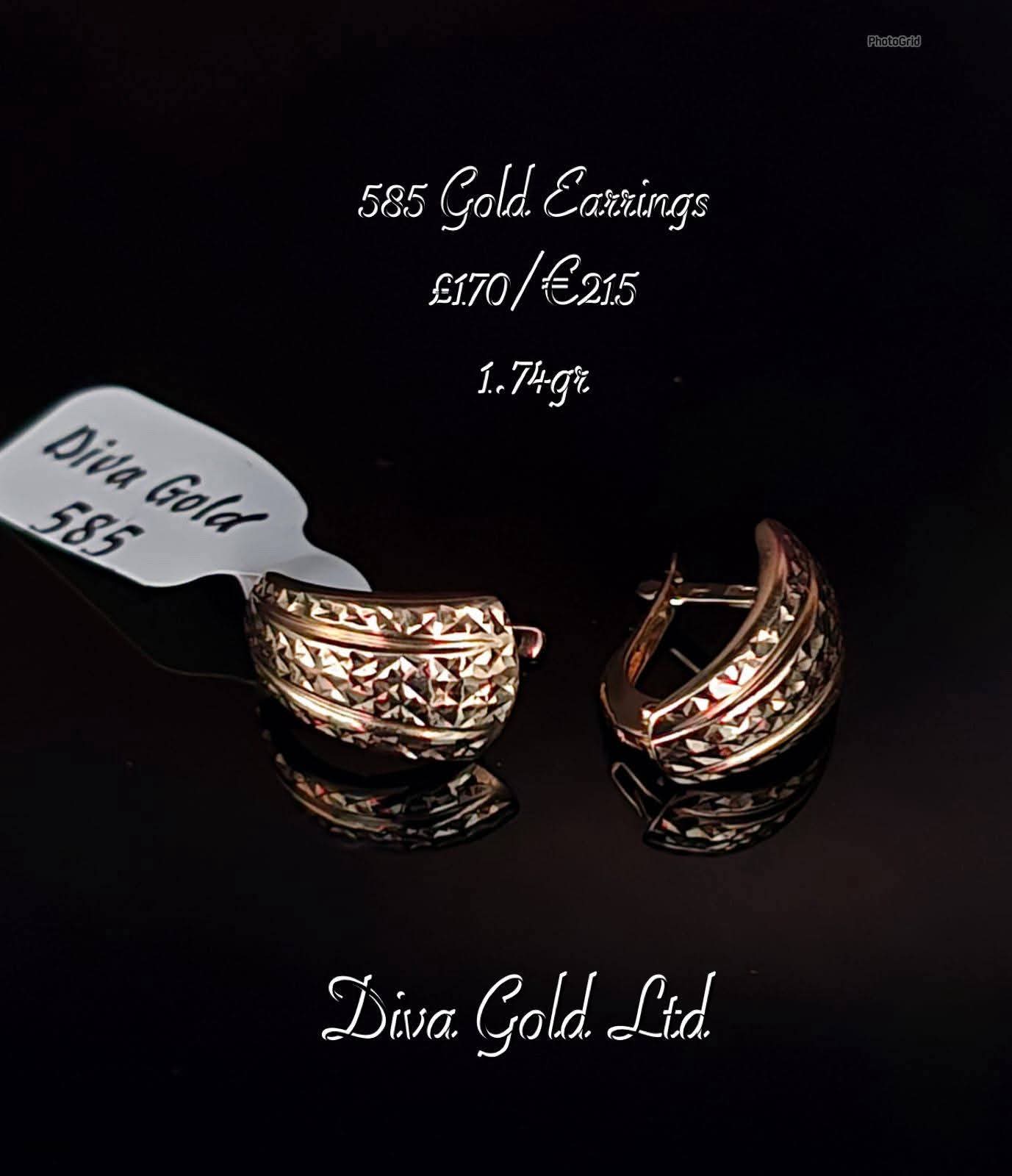 Gold 585 earrings