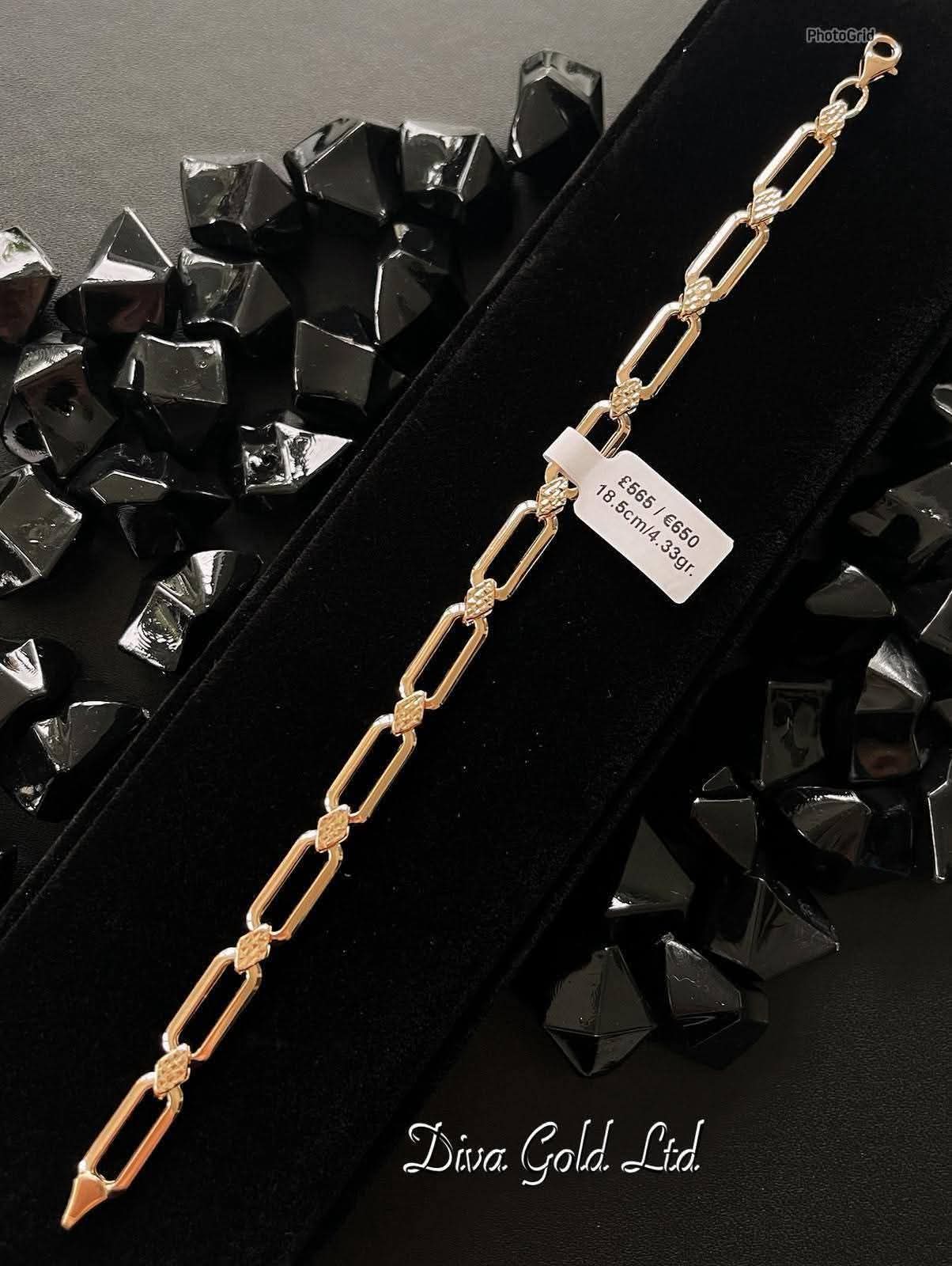 18.5cm Gold bracelet 585