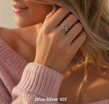 Sterling Silver Purple Stone Ring