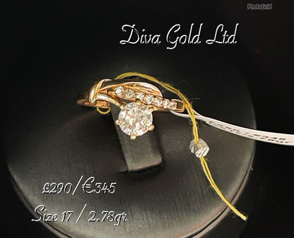 Gold 585 ring. Size 17