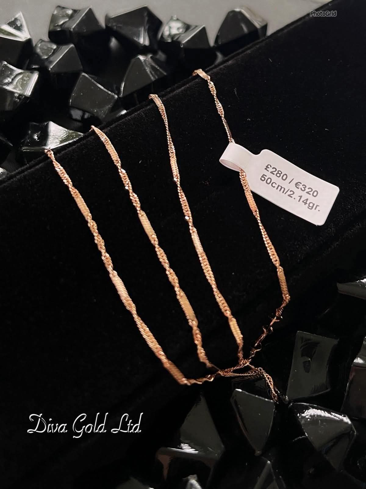 50cm Gold chain 585, 2.14gr