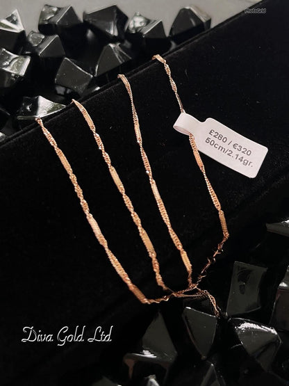 50cm Gold chain 585, 2.14gr