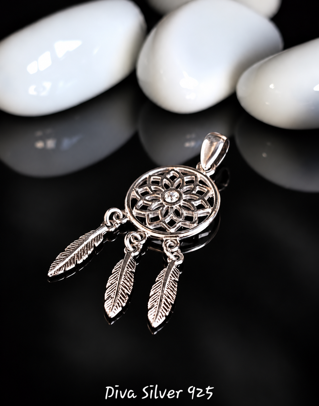 925 Sterling Dreamcatcher Pendant