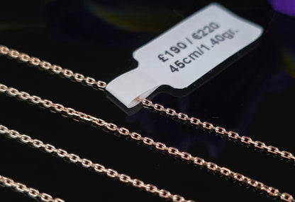 585 Gold chain 45cm. 1.40gr