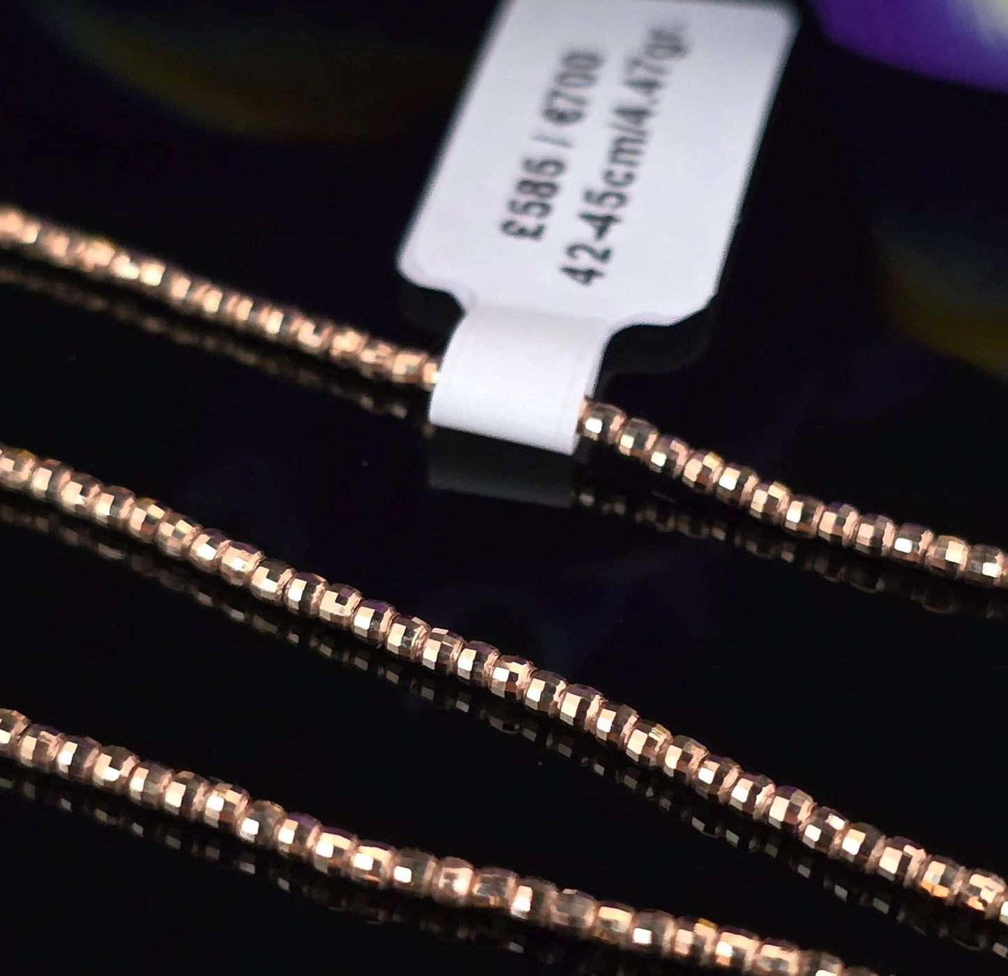 585 Gold chain 42-45cm. 4.47gr