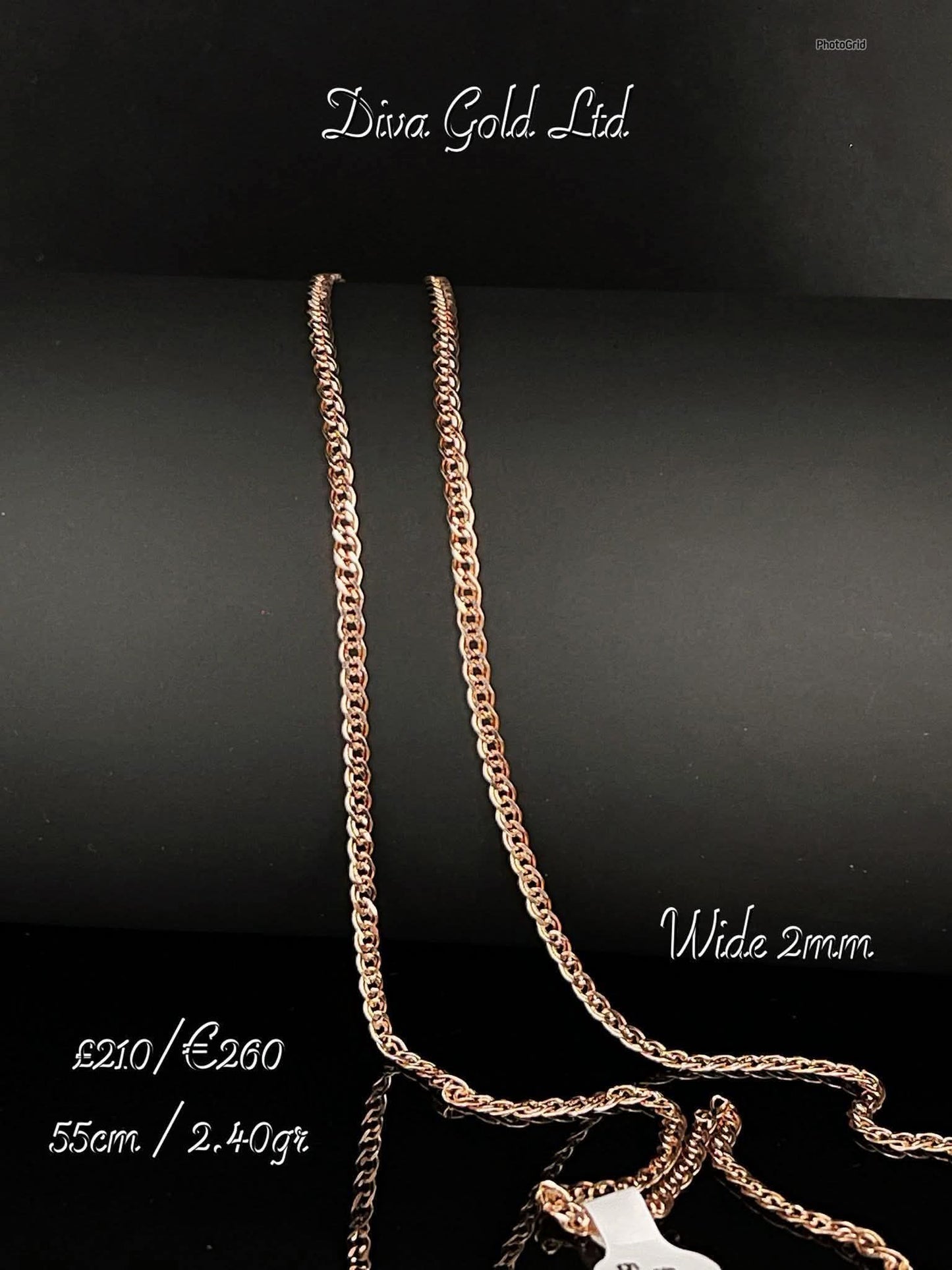 Gold 585 Mona liza Chain 55cm
